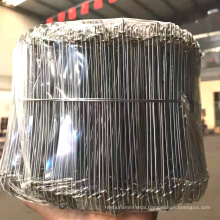 Factory price double loop bag tie wire Galvanized Loops wire Black Annealed Double loops wire